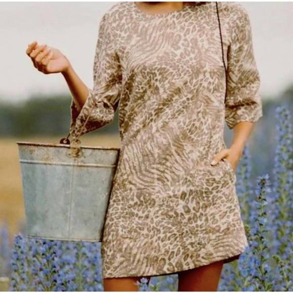 NEW SPELL ada tunic dress in leopard - Picture 1 of 1